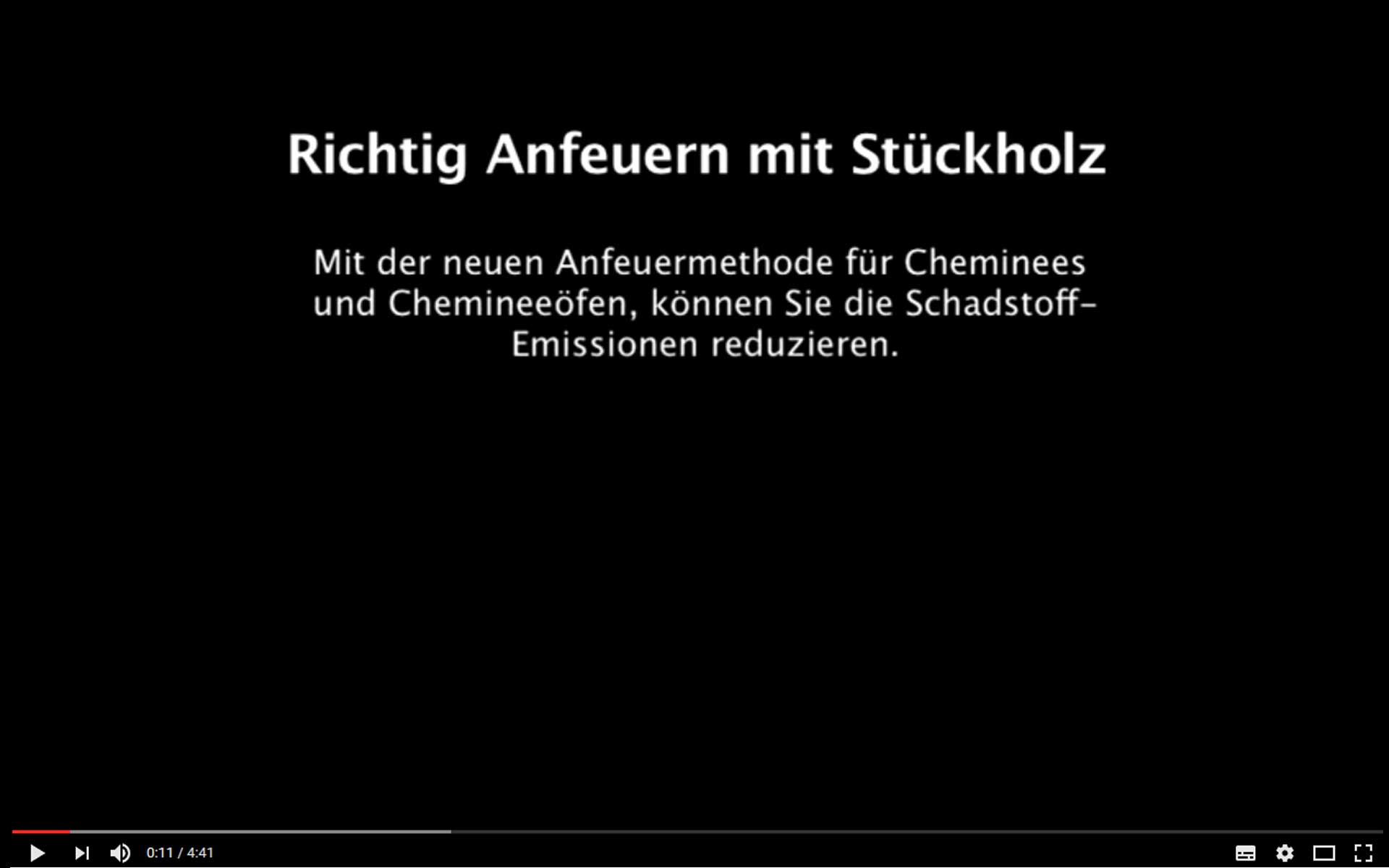 Umweltfreundlich Feuer machen...