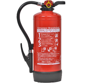 Pulver Feuerlöscher 9 Kilo P9J55, Gebrauch: Auto, LKW, Garagen, Lagerhallen; CHF 173.-